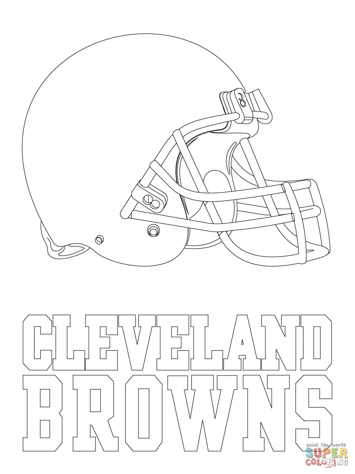 Cleveland Browns Para Colorear