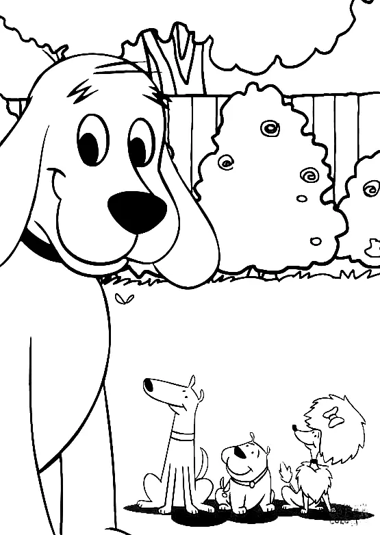 Desenhos de Clifford Para Colorir 56