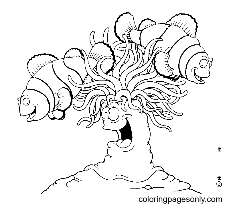 Clownfish Coloring Pages