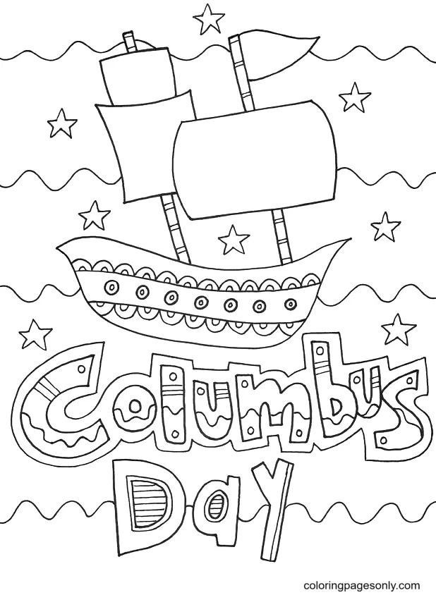 Columbus Day Coloring Pages 52