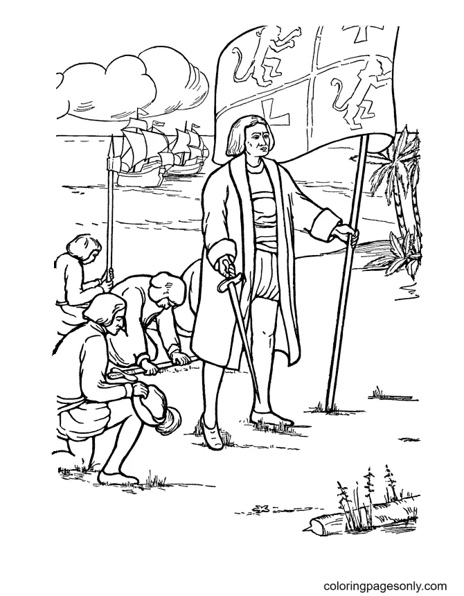 Columbus Day Coloring Pages