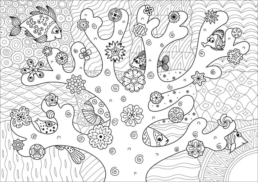 Coral Reef Coloring Pages 79