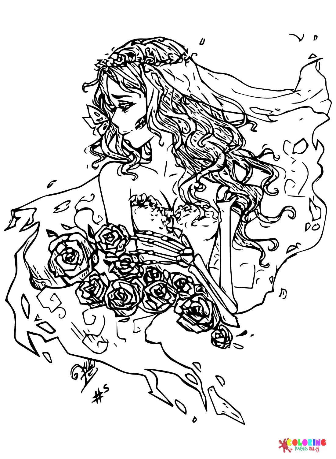 Corpse Bride Coloring Pages