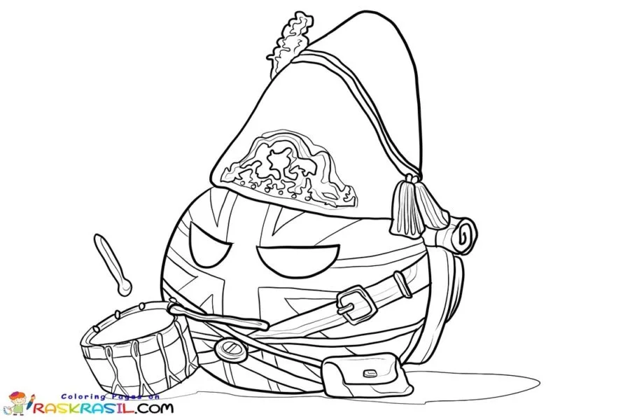 Countryballs Coloring Pages 6