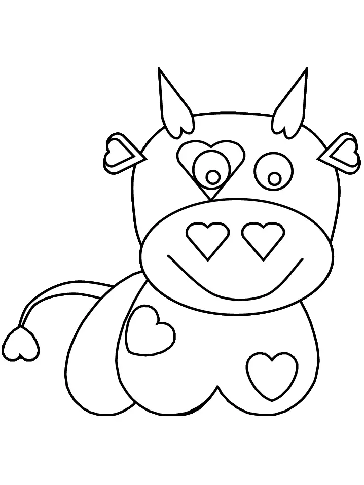 Cow Coloring Pages