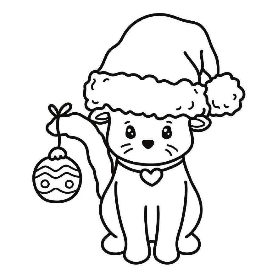 Cozy Christmas Coloring pages 1