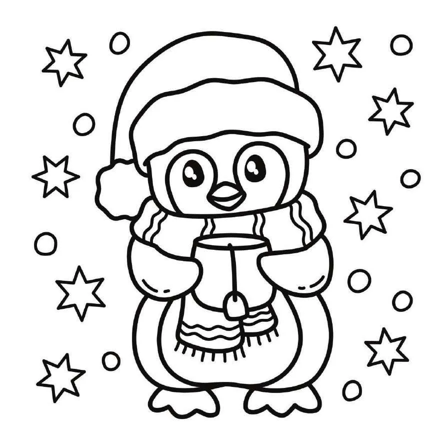 Cozy Christmas Coloring pages 11