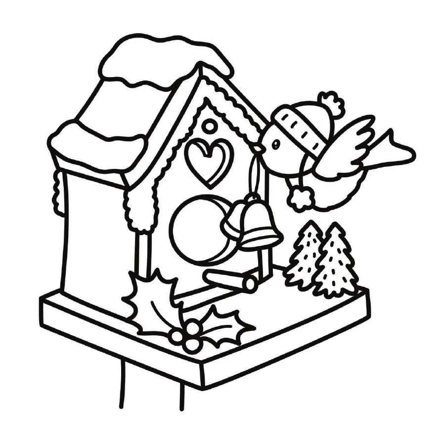 Cozy Christmas Coloring pages 14