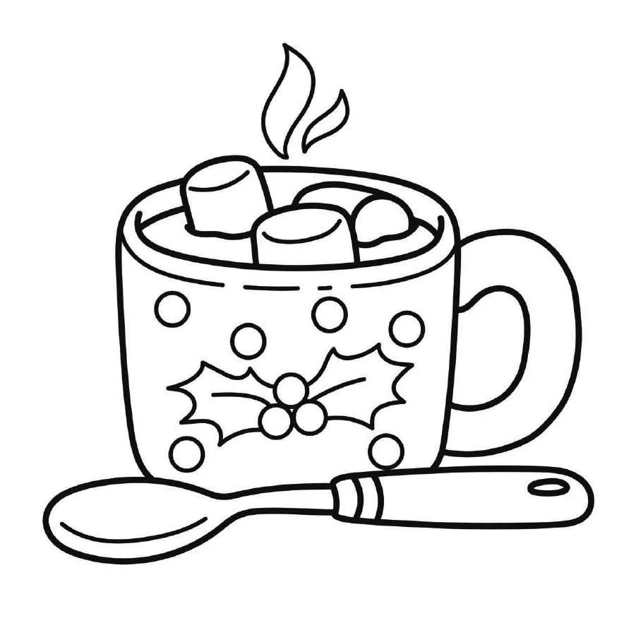 Cozy Christmas Coloring pages 2