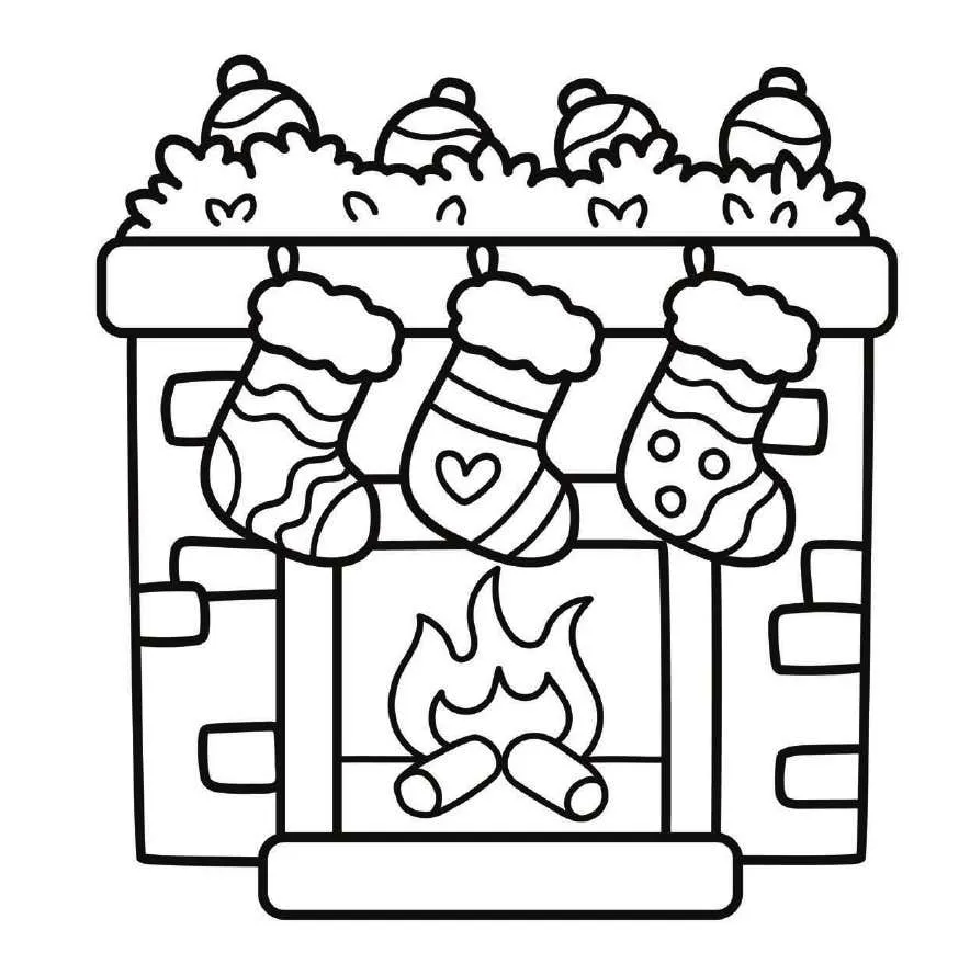 Cozy Christmas Coloring pages 3