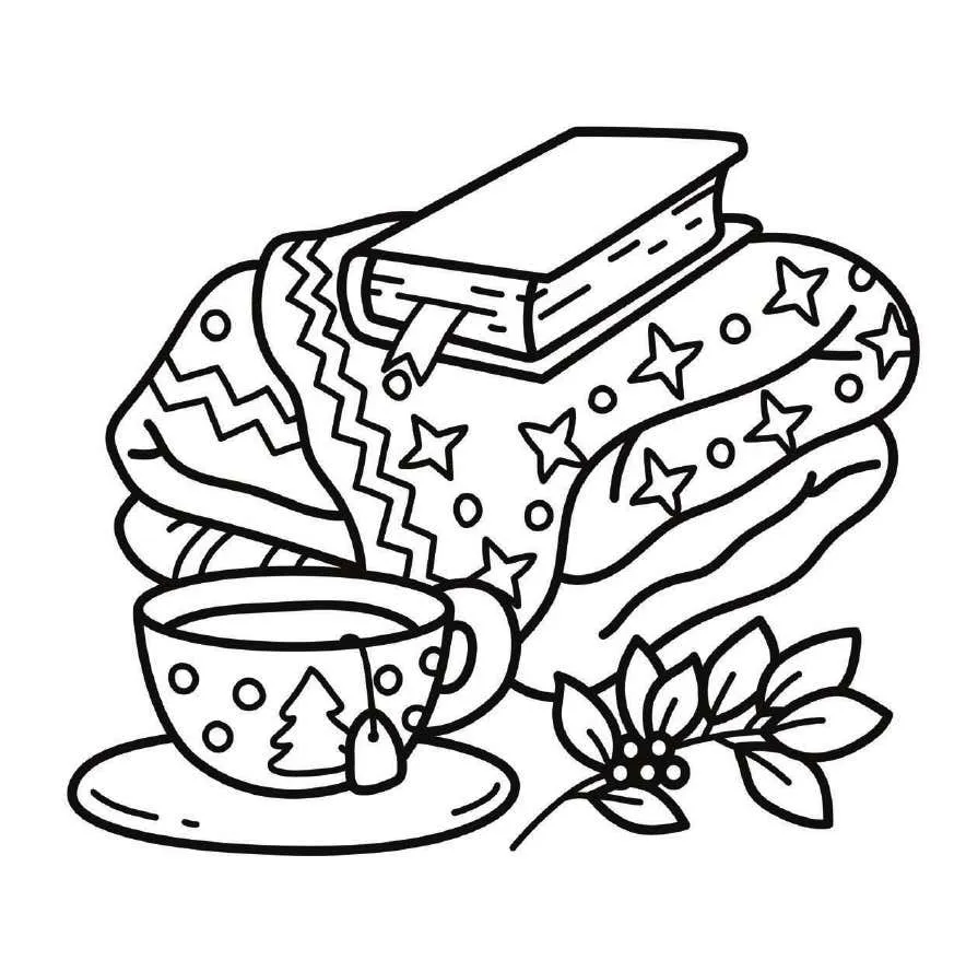 Cozy Christmas Coloring pages 39