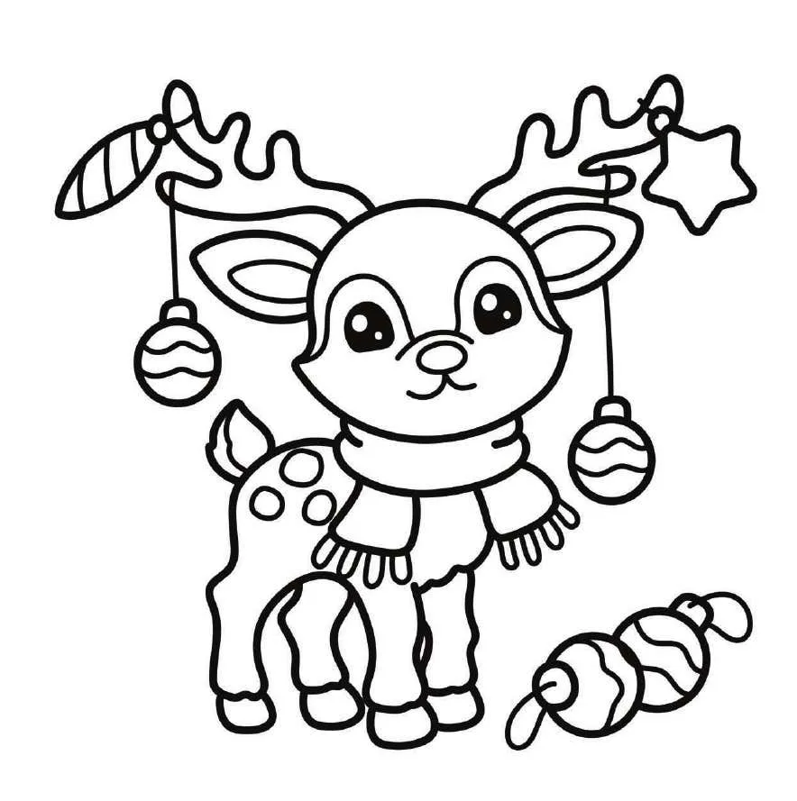 Cozy Christmas Coloring pages 8