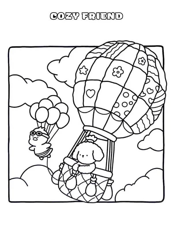 Cozy Friend Coloring Pages 28