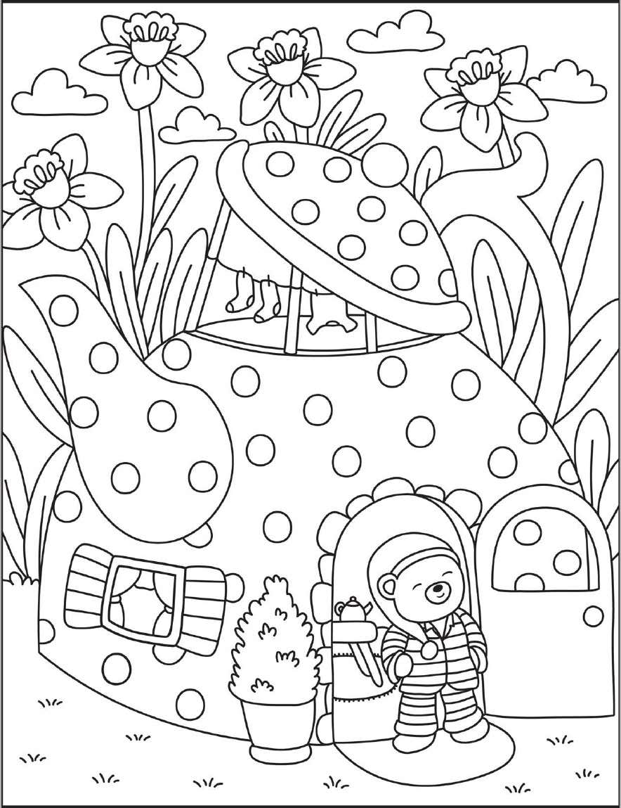 Cozy Nooks Digital Para Colorir 1