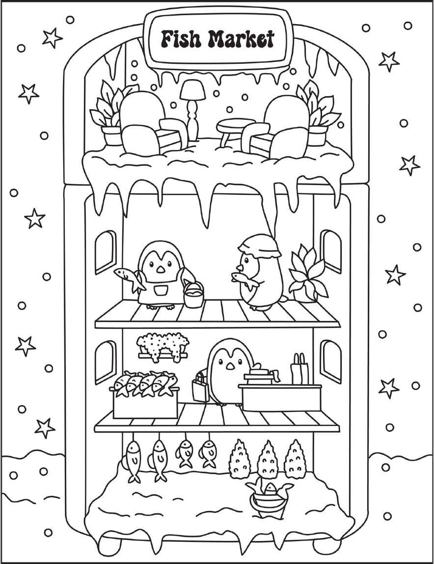 Cozy Nooks Digital Para Colorir 16