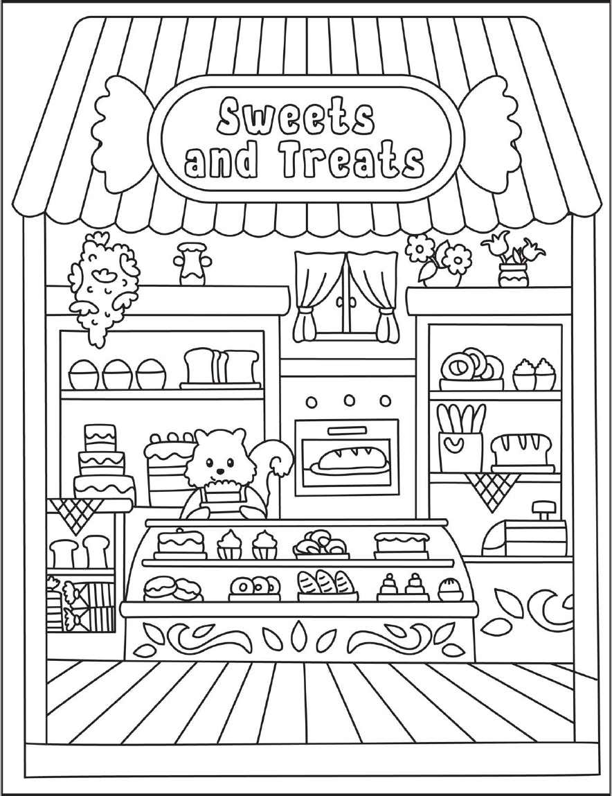 Cozy Nooks Digital Para Colorir 18