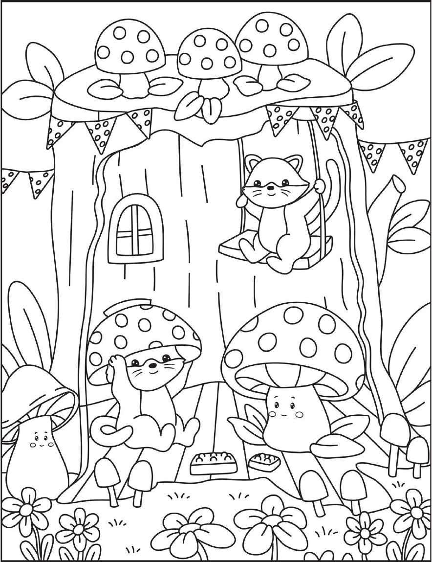 Cozy Nooks Digital Para Colorir 2