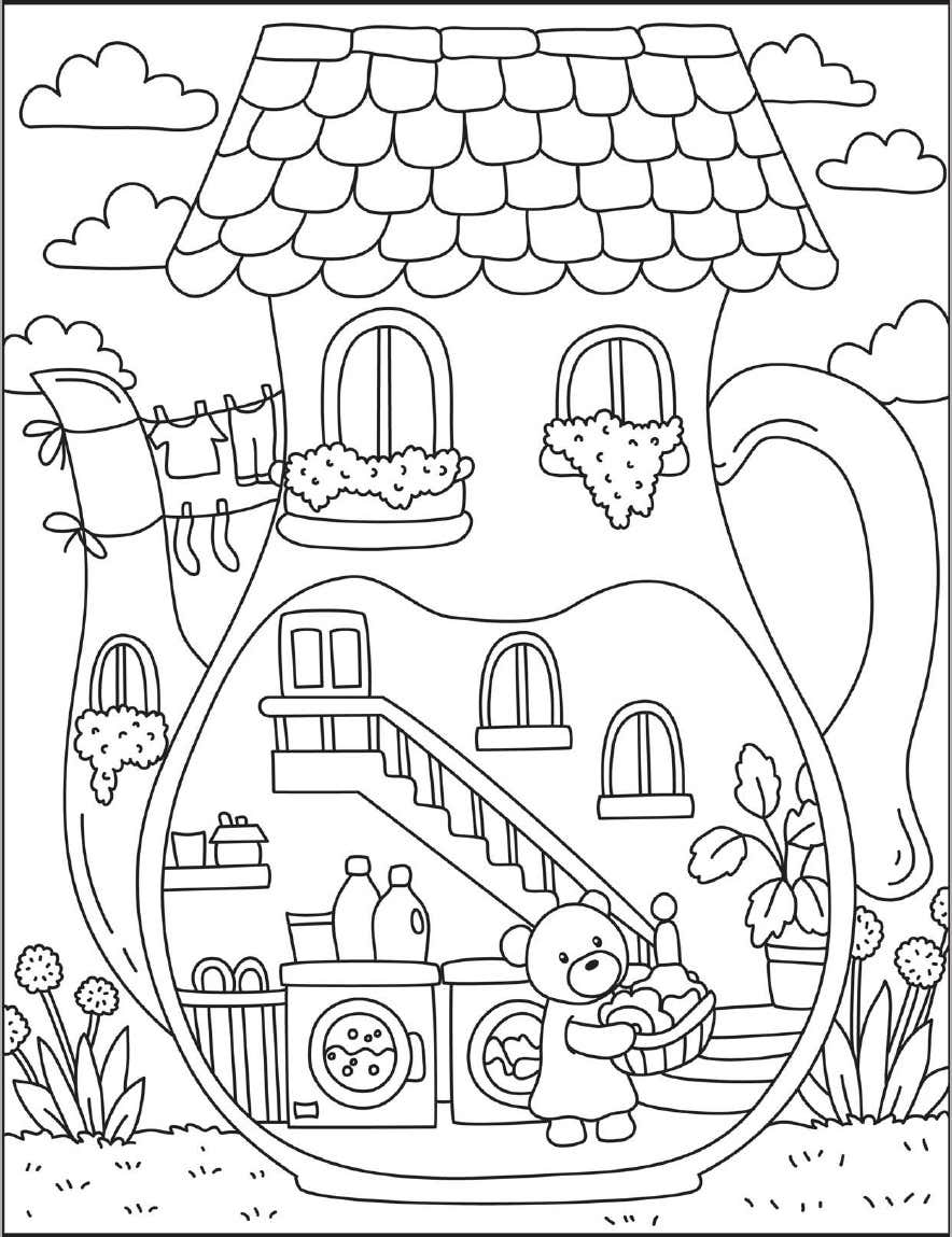 Cozy Nooks Digital Para Colorir 21