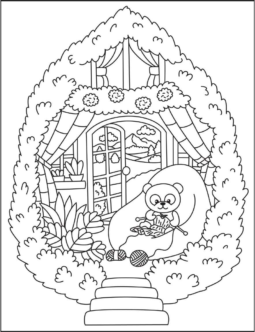 Cozy Nooks Digital Para Colorir 22