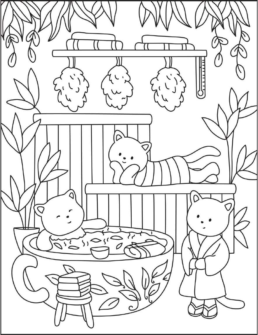 Cozy Nooks Digital Para Colorir 26