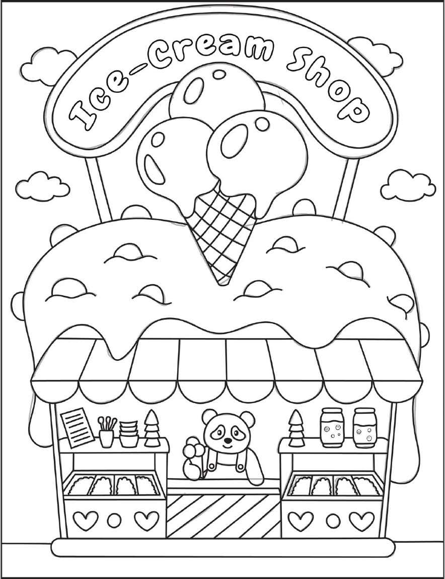 Cozy Nooks Digital Para Colorir 8