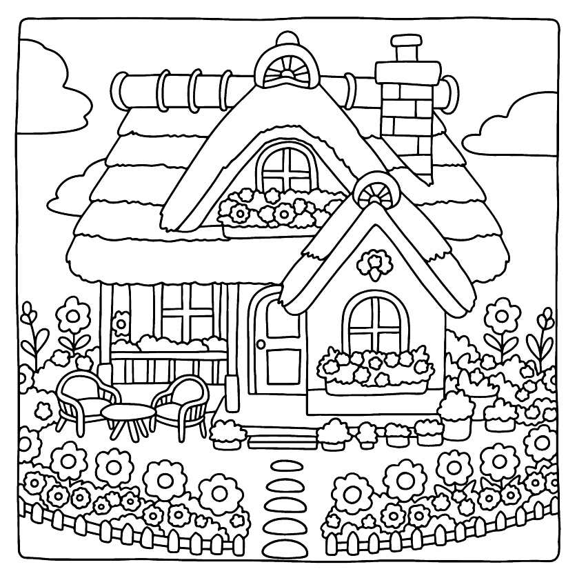 Cozy Retreats Para Colorir 16