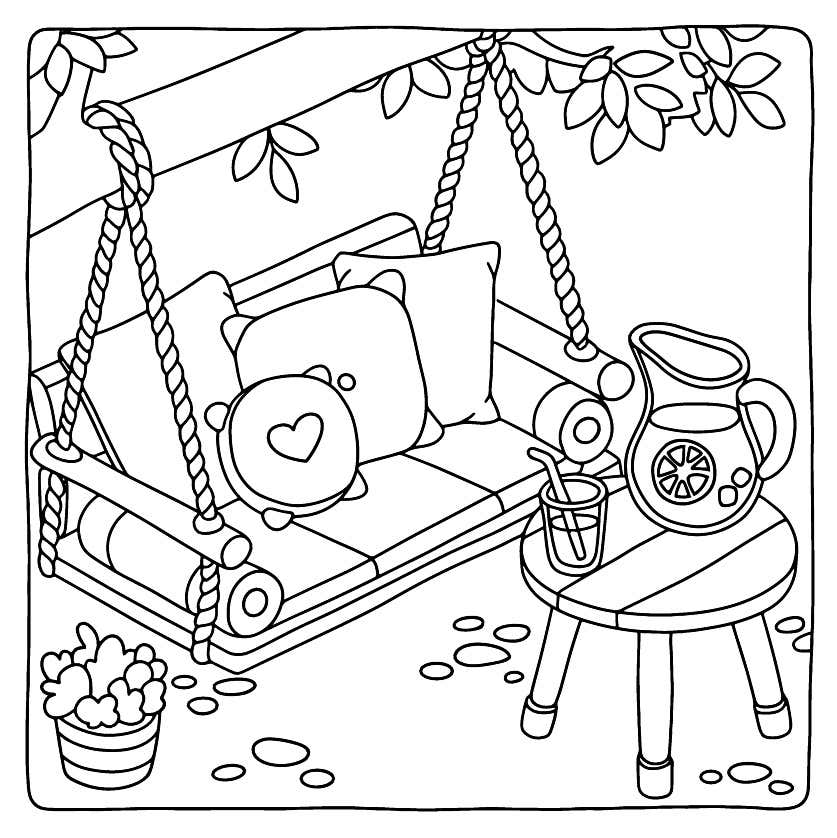 Cozy Retreats Para Colorir 26