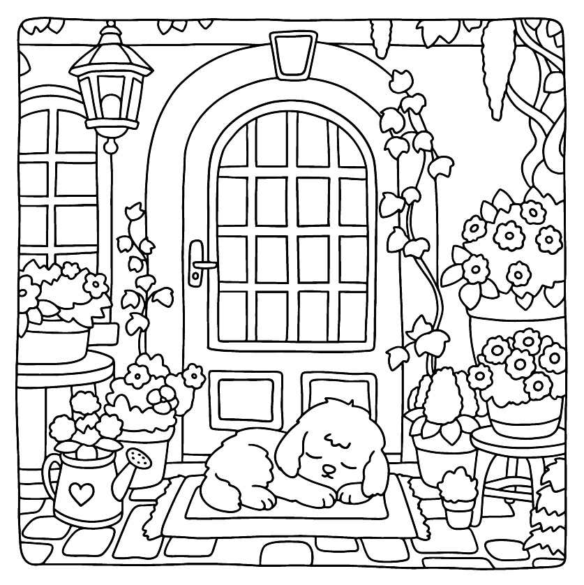 Cozy Retreats Para Colorir 43