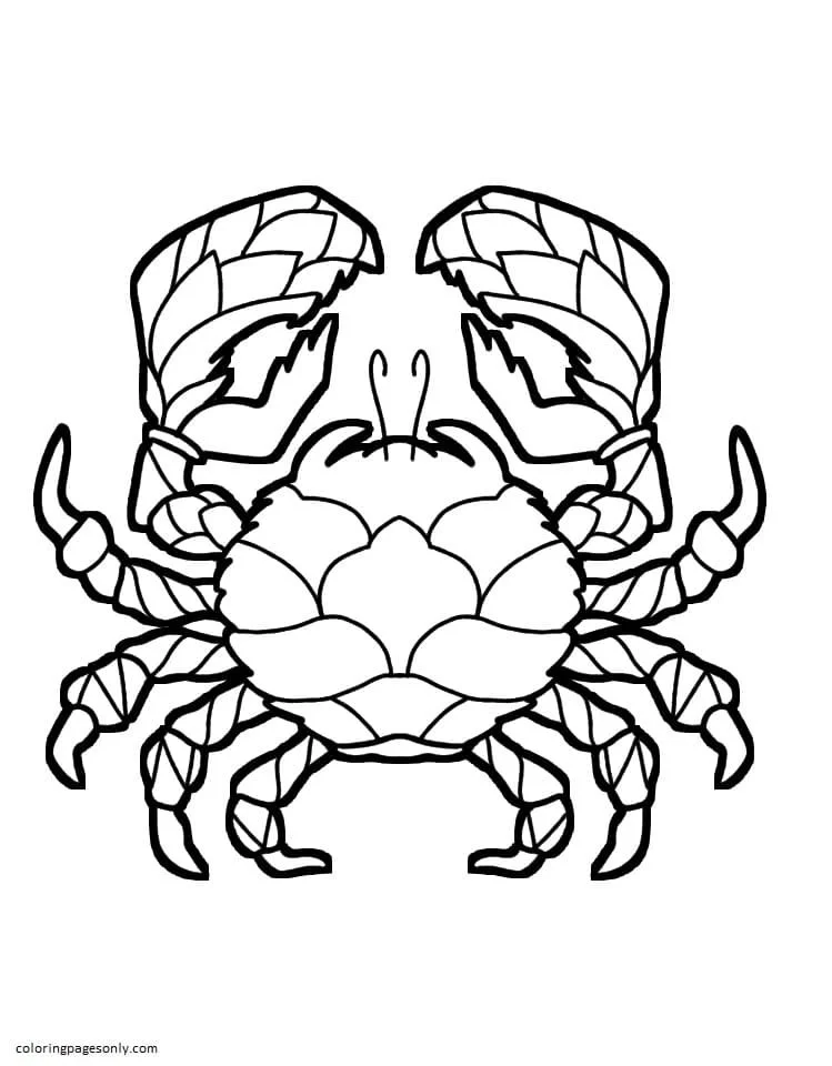 Crab Coloring Pages 23