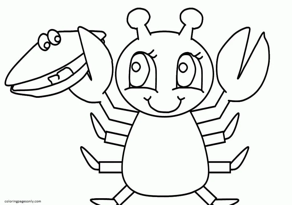 Crab Coloring Pages 46