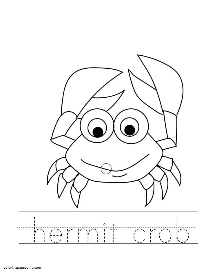 Desenhos de Caranguejo Para Colorir 51