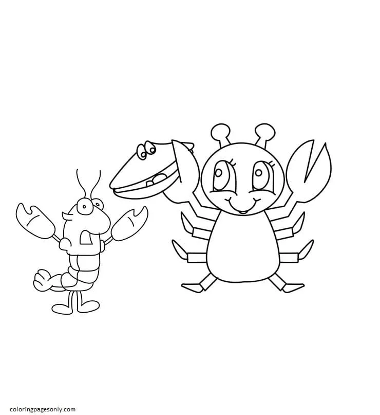 Desenhos de Caranguejo Para Colorir 55