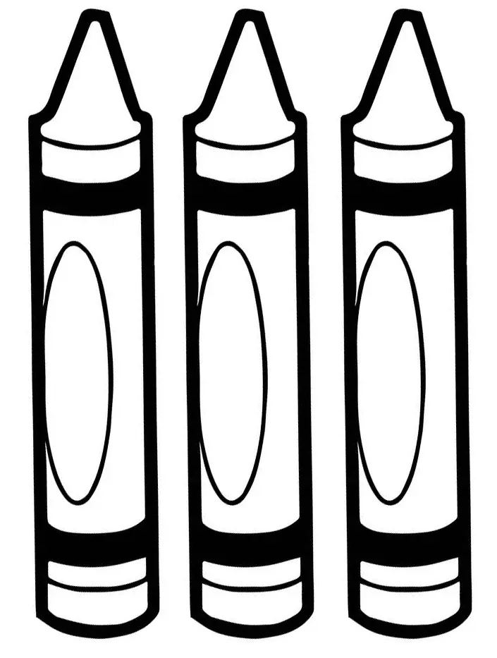 Crayon Coloring Pages 17