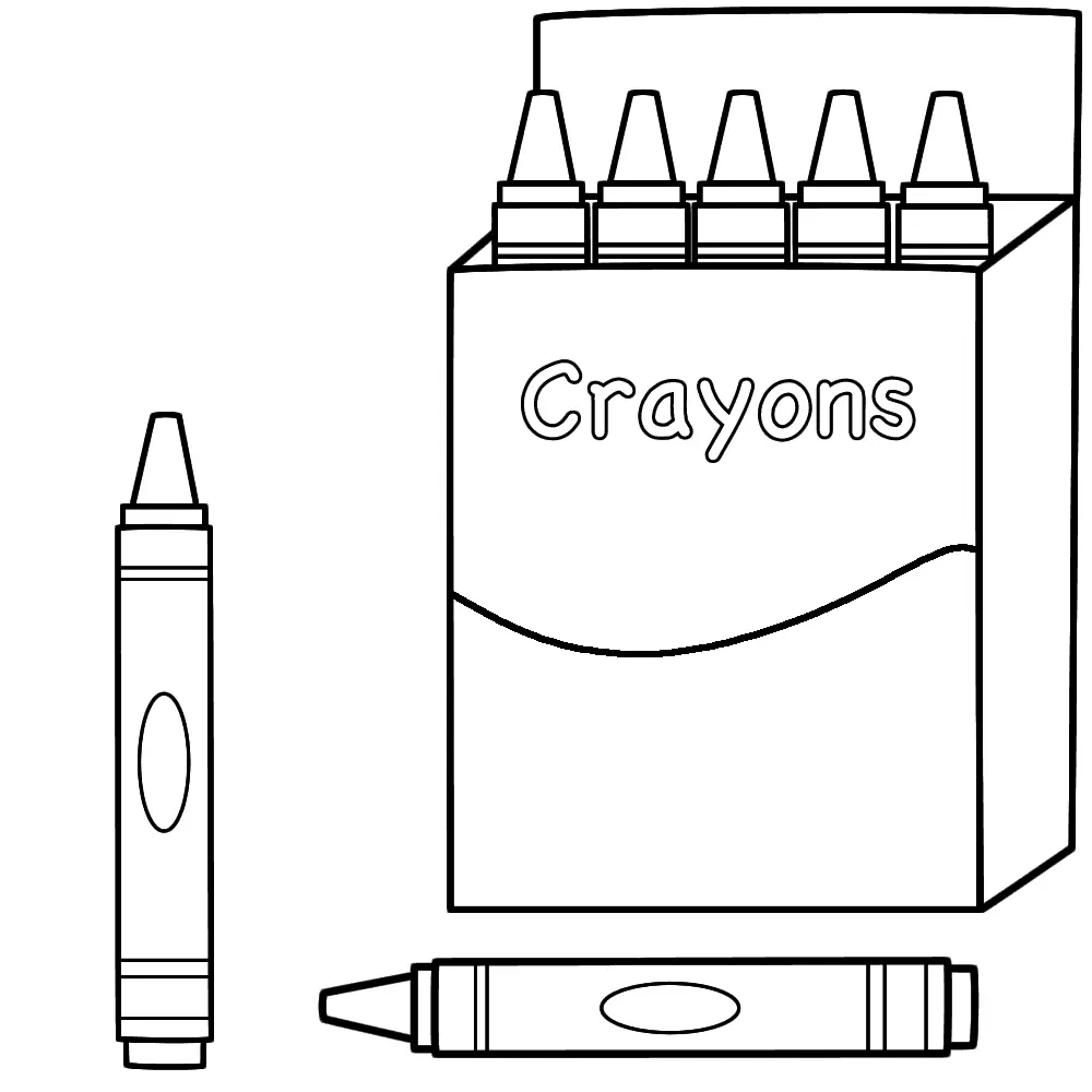 Crayon Coloring Pages 28