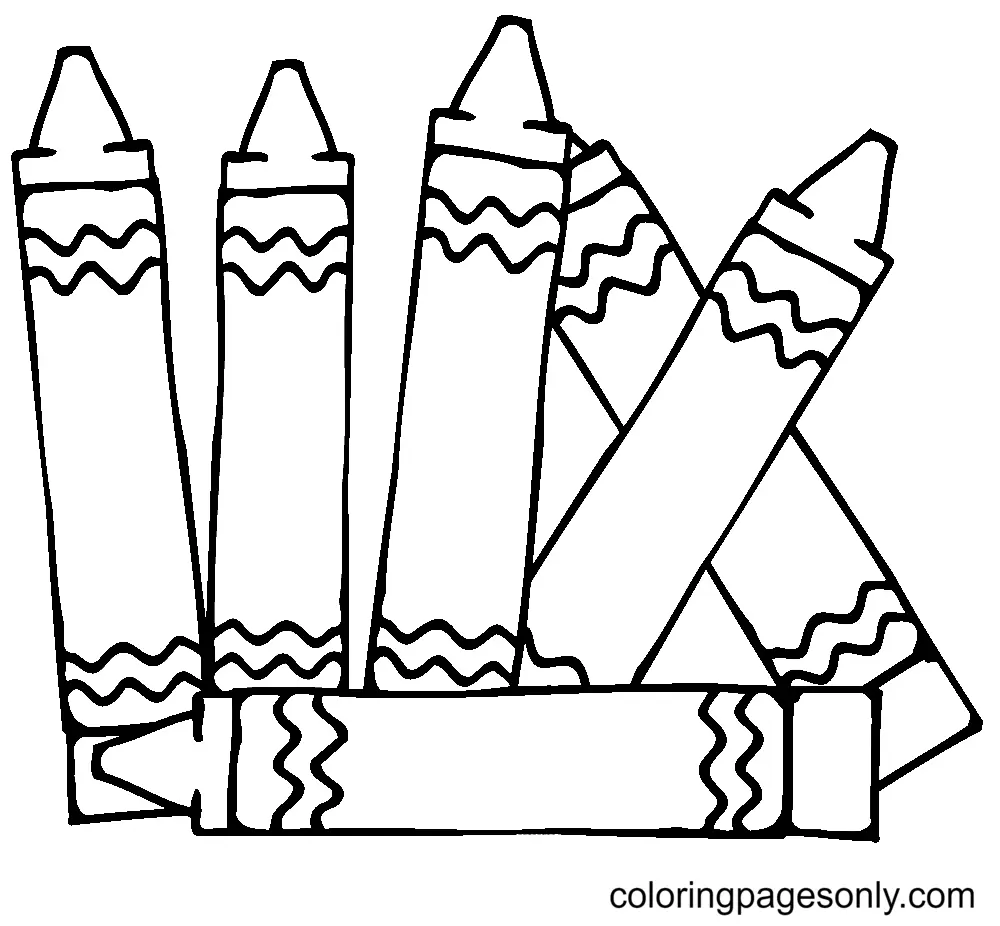 Crayon Coloring Pages 37