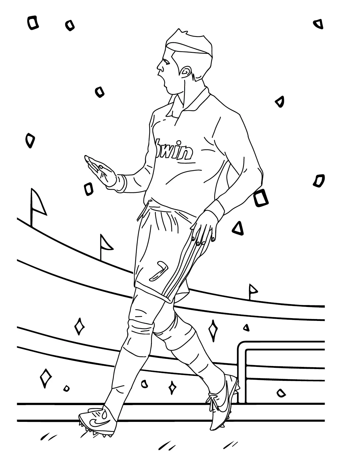 Cristiano Ronaldo Coloring Pages 24