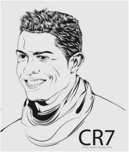 Cristiano Ronaldo Coloring Pages 9