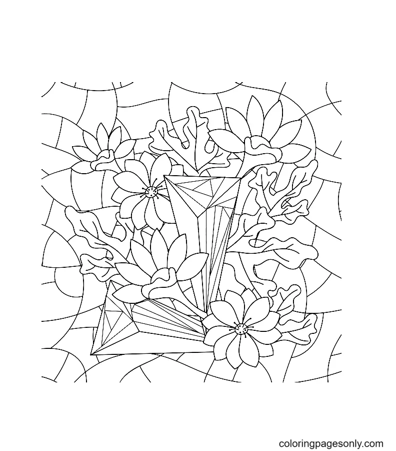 Crystal Coloring Pages 51