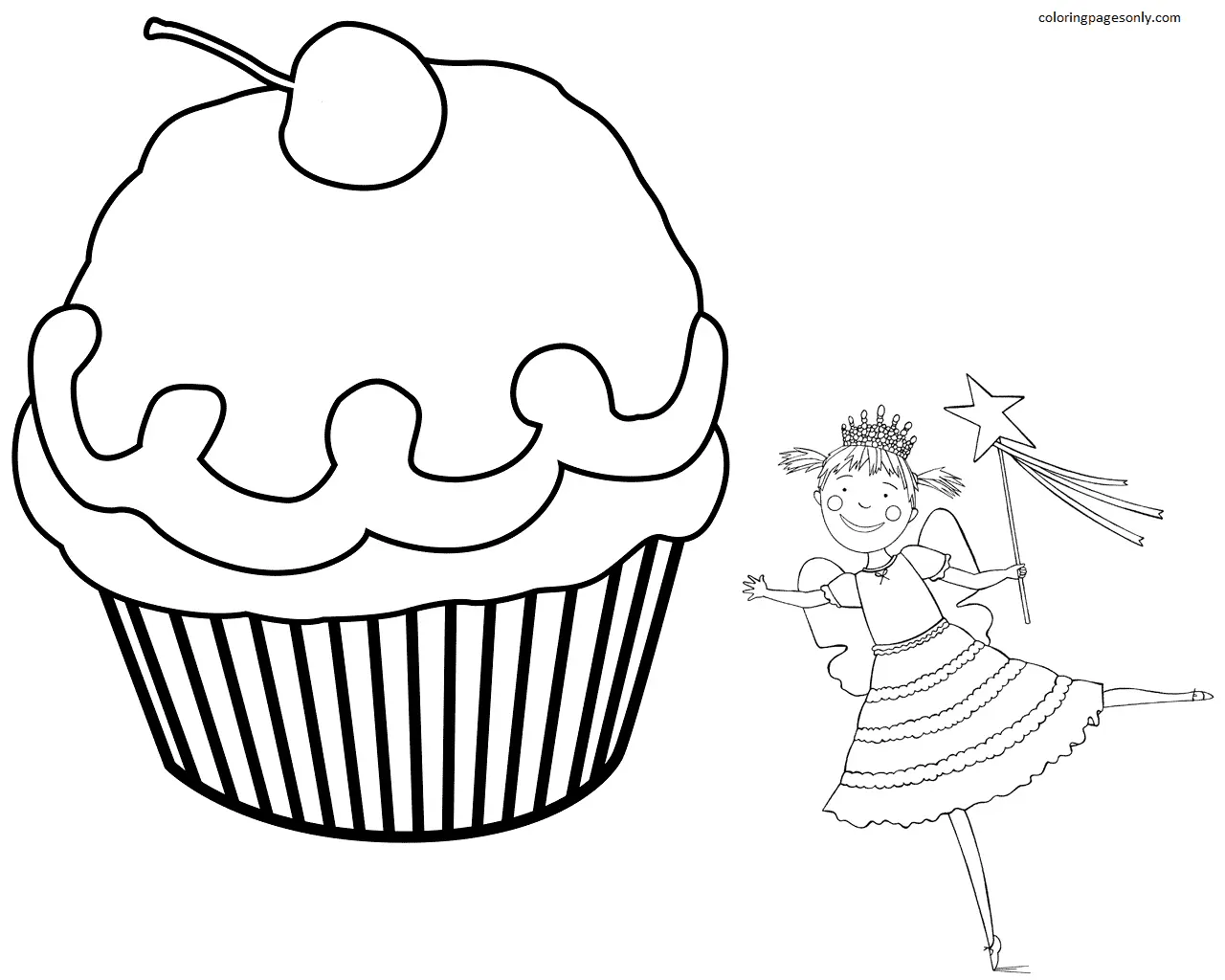 Desenhos de Cupcake Para Colorir 15