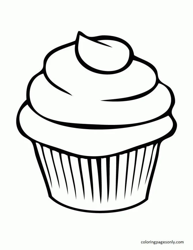 Desenhos de Cupcake Para Colorir 18