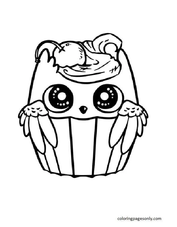 Desenhos de Cupcake Para Colorir 2