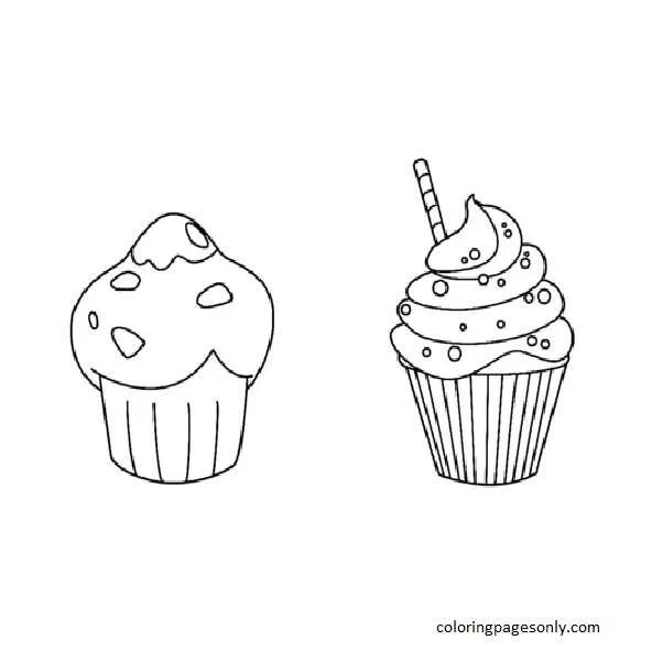 Desenhos de Cupcake Para Colorir 22