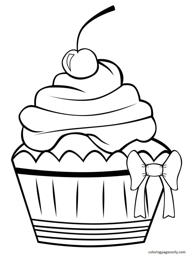 Desenhos de Cupcake Para Colorir 23