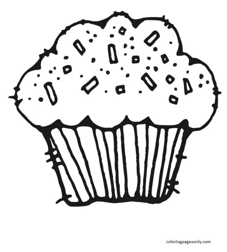 Desenhos de Cupcake Para Colorir 27