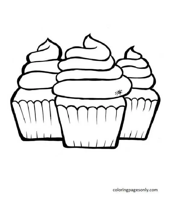 Desenhos de Cupcake Para Colorir 28