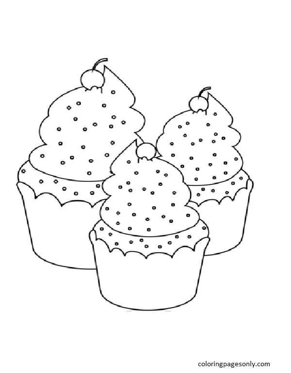 Desenhos de Cupcake Para Colorir 31