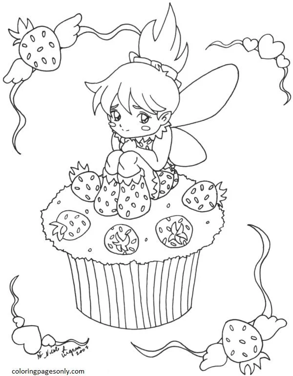 Desenhos de Cupcake Para Colorir 39