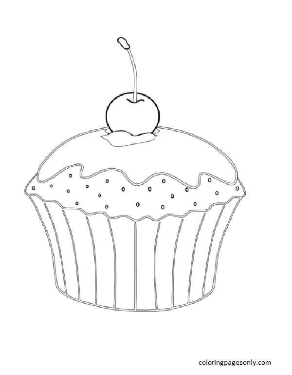 Desenhos de Cupcake Para Colorir 43