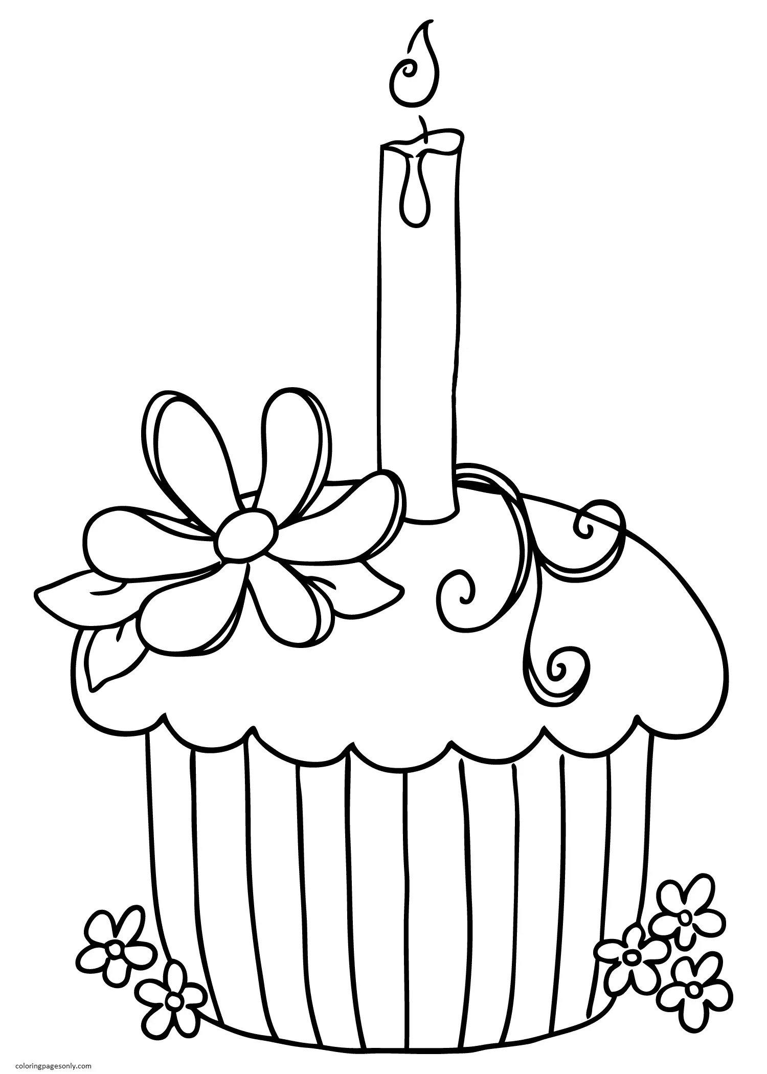 Desenhos de Cupcake Para Colorir 48