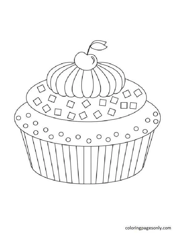 Cupcake Coloring Pages 49